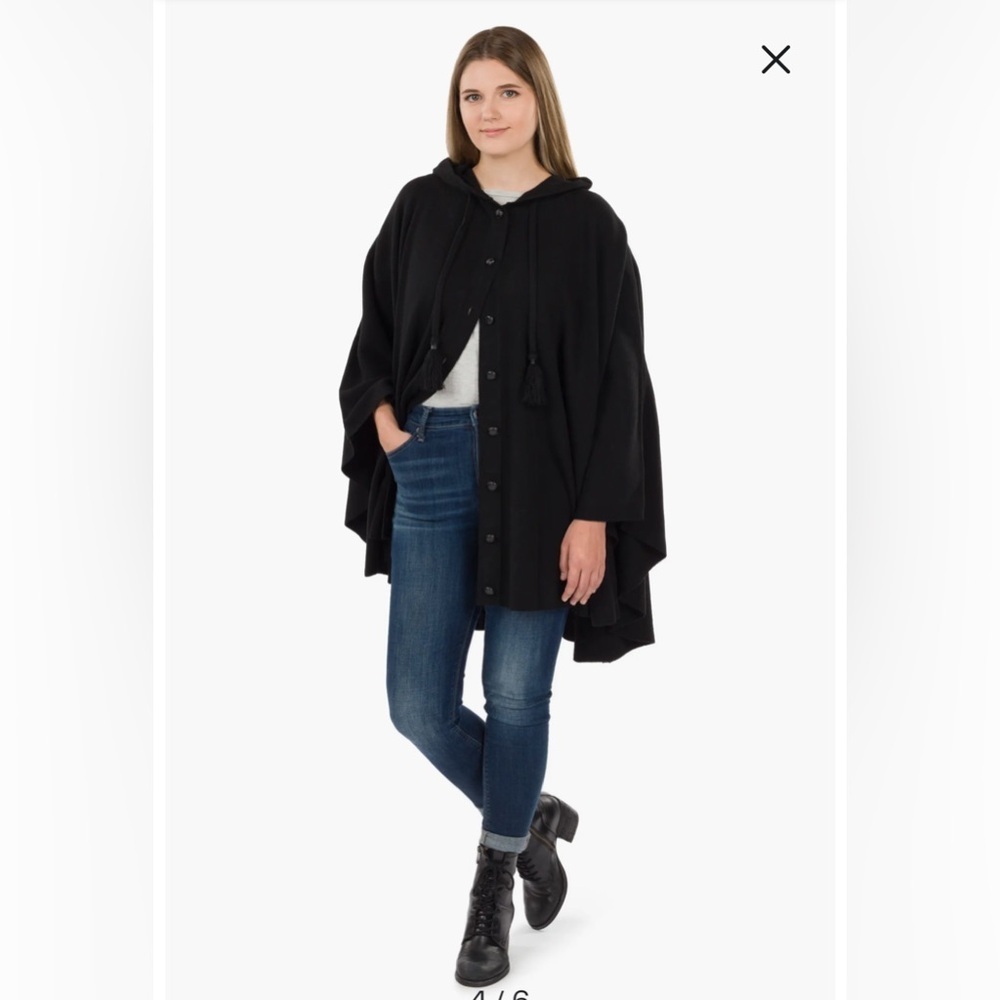 Patricia Nash Women's Hooded and Buttoned Front Cape One Size - Picture 4 of 13